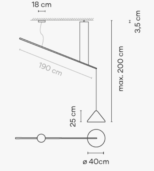 Vibia North 5670 - Pendelleuchte - 5672