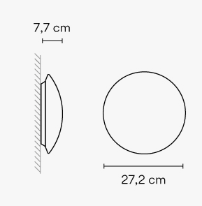 Vibia Puck - Wandleuchte - 5412