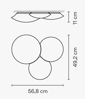 Vibia Puck - Deckenleuchte - 5437