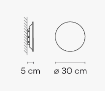 Vibia Puck Wall Art - Wandleuchte - 5470