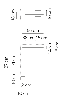 Vibia Structural - Wandleuchte - 2620