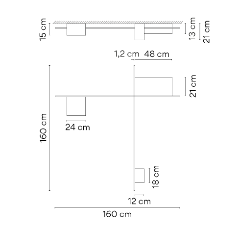 Vibia Structural - Deckenleuchte - 2647