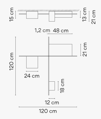 Vibia Structural - Deckenleuchte - 2645