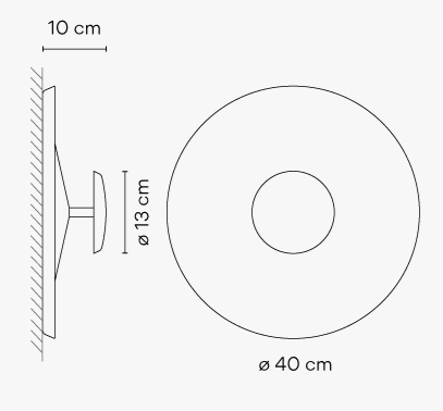 Vibia Top 1154 bis 1170 Wandleuchte - 1155