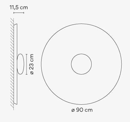 Vibia Top 1154 bis 1170 Wandleuchte - 1170