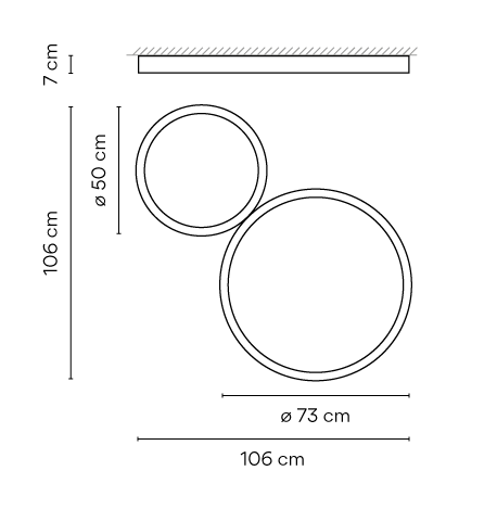 Vibia Up 4440 bis 4460 Deckenleuchte - 4460