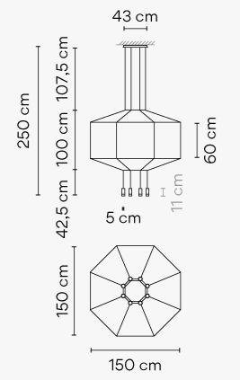 Vibia Wireflow 0299 ​​bis 0303 - Pendelleuchte - 0299