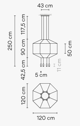 Vibia Wireflow 0299 ​​bis 0303 - Pendelleuchte - 0300
