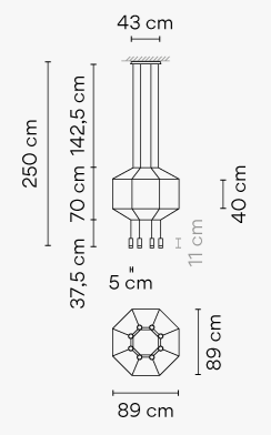 Vibia Wireflow 0299 ​​bis 0303 - Pendelleuchte - 0301