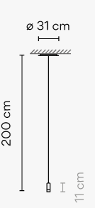 Vibia Wireflow Free-Form 0345 - Pendelleuchte