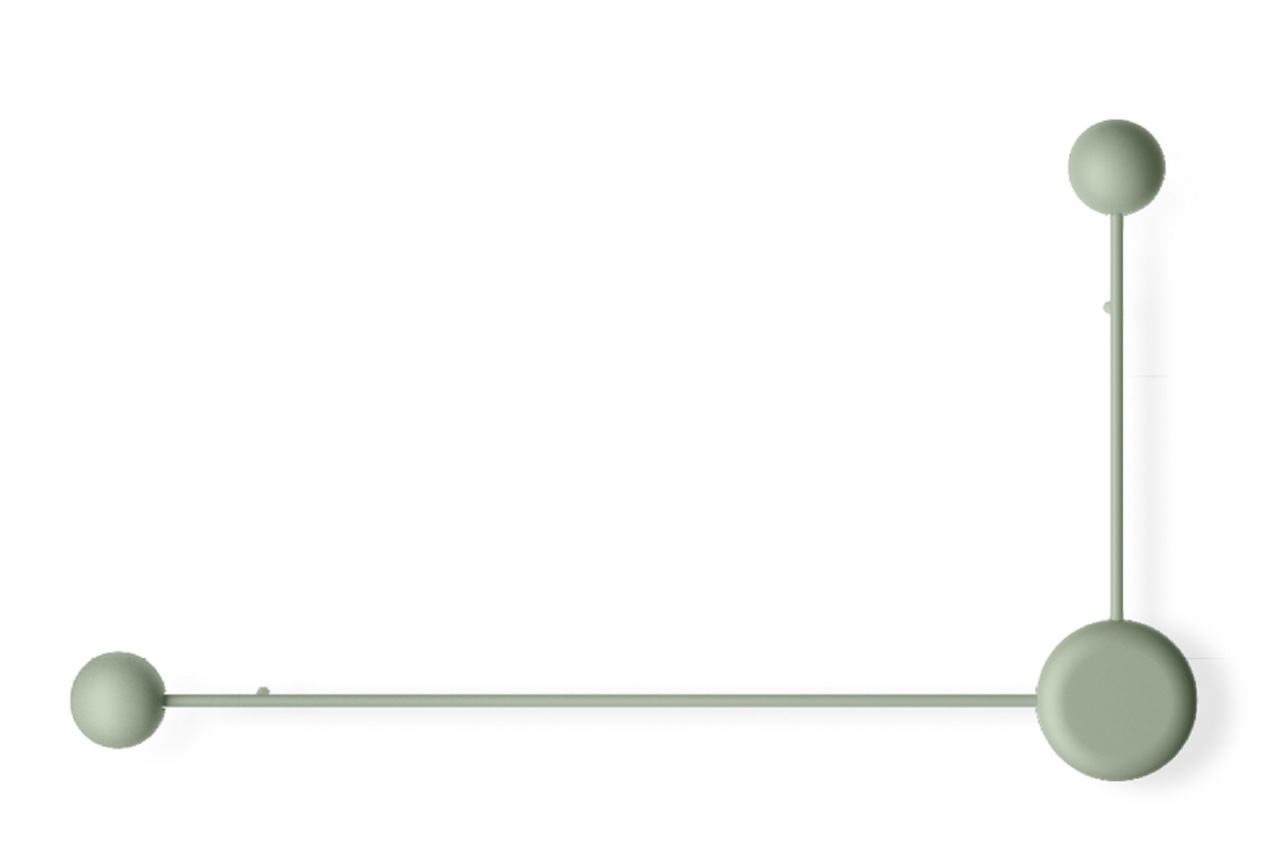 Vibia Pin - Wandleuchte - Pin1694 - Grun