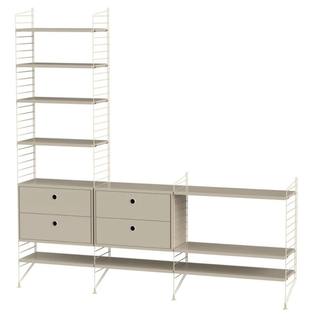 String_Furniture_System_Wohnzimmer_J_Beige_Beige