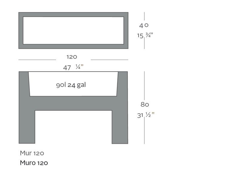 Vondom Muro 120x40x80
