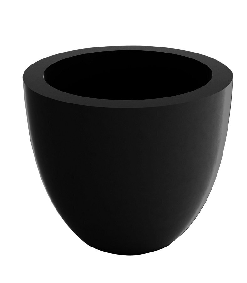 Vondom Blowl Pot Ø30x26 - Lacquered Black