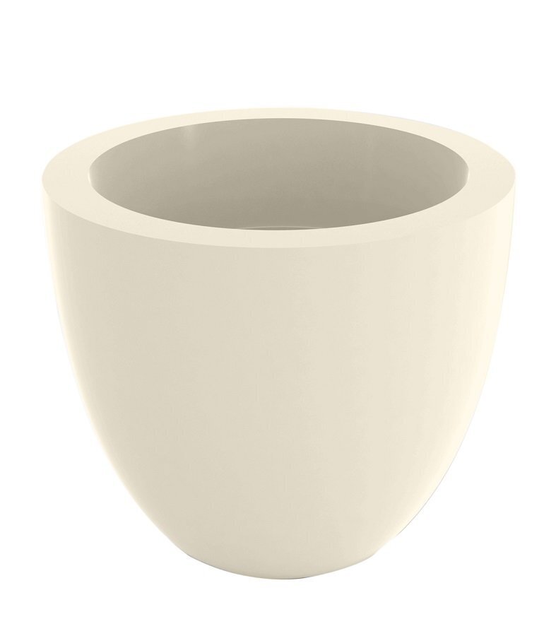 Vondom Blowl Pot Ø50x43 - Lacquered Ecru