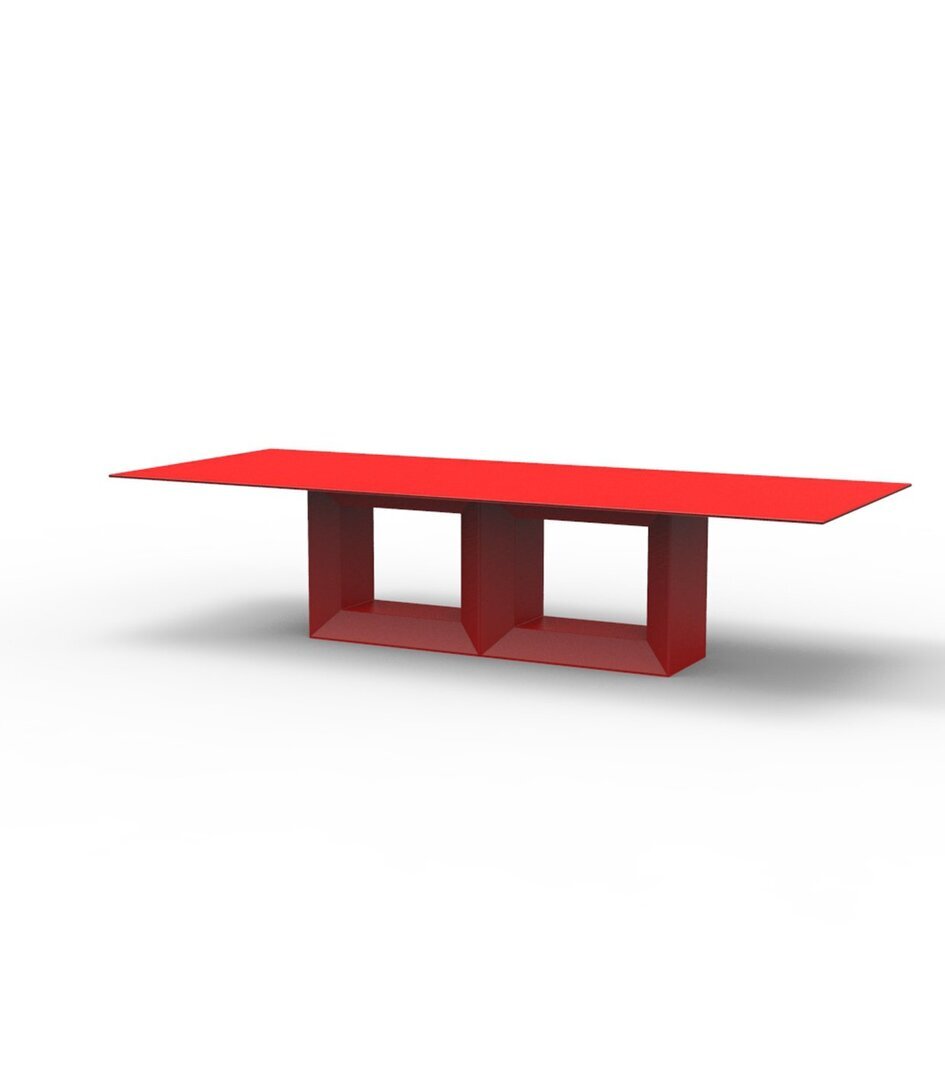 Vondom Vela Table XL 300X120X72-HPL Black Edge - Basic-Red