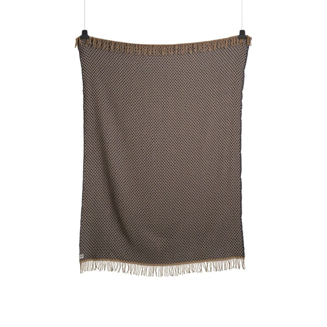 Røros Tweed Lammwolldecke Isak 150 x 210 cm von Røros Tweed Far Away Blue
