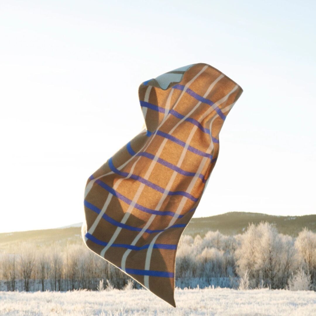 Røros Tweed Lammwolldecke Knut 135 x 200 cm von Røros Tweed