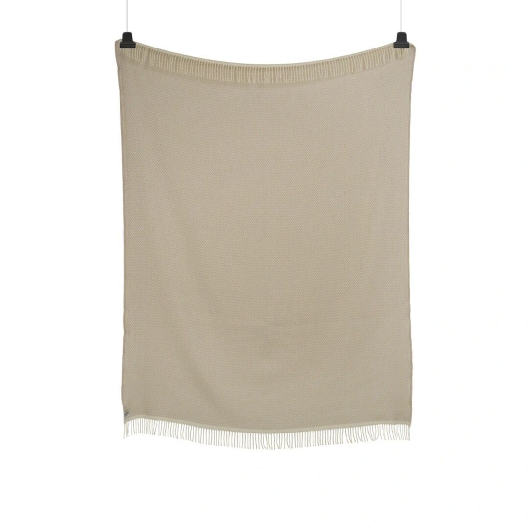 Røros Tweed Lammwolldecke Mello 150 x 210 cm von Røros Tweed Warm grey