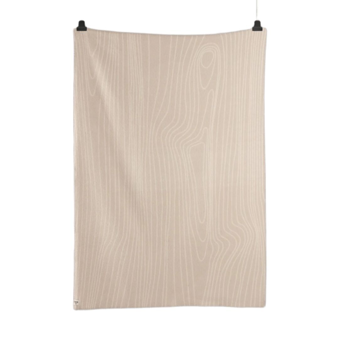 Røros Tweed Lammwolldecke Skog 135 x 200 cm von Røros Tweed Beige/Natur