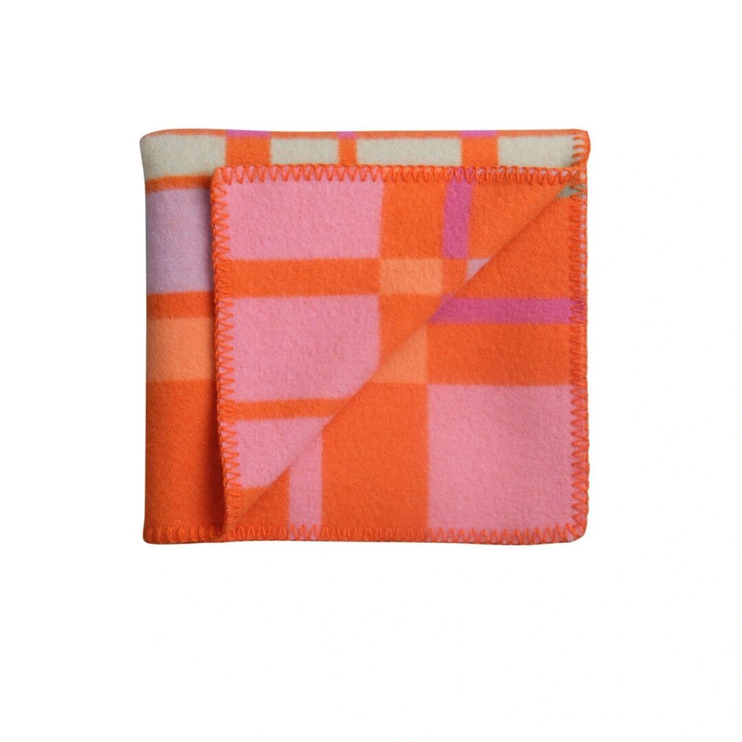 Røros Tweed,Baby Lammwolldecke City 67 x 100 cm von Røros Tweed,orange,Wohntextilien,Plaids