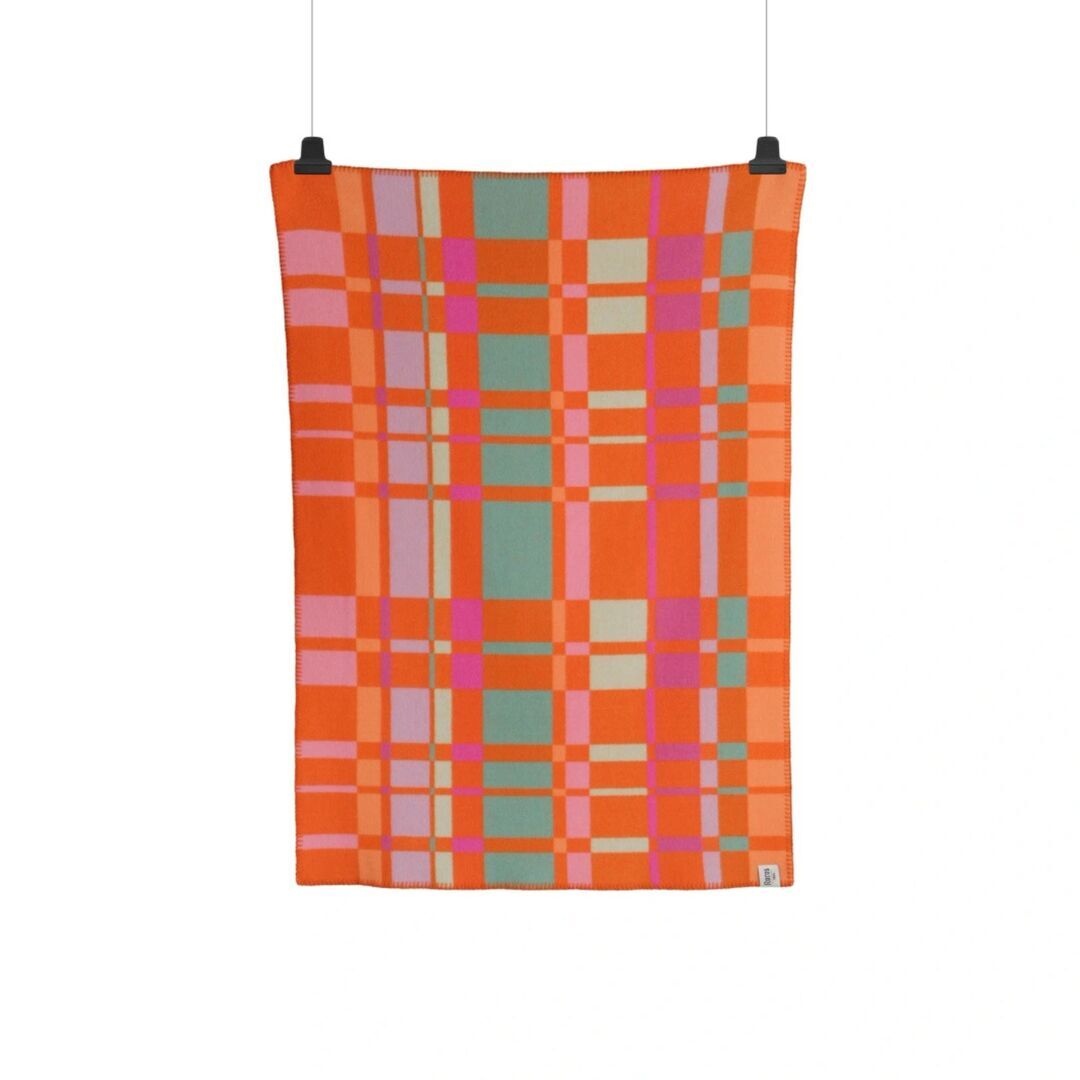 Røros Tweed,Baby Lammwolldecke City 67 x 100 cm von Røros Tweed,orange,Wohntextilien,Plaids