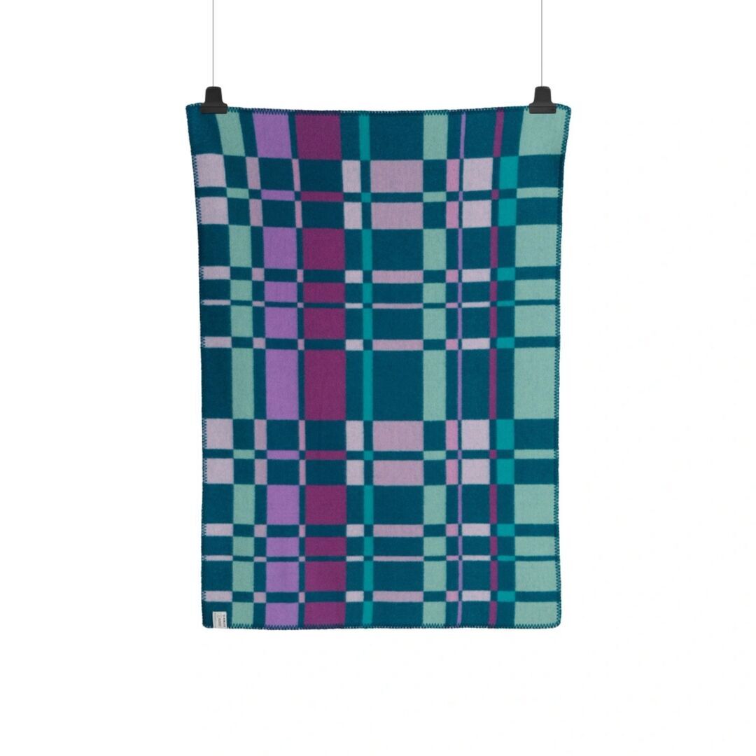 Røros Tweed,Baby Lammwolldecke City 67 x 100 cm von Røros Tweed,Aqua,Wohntextilien,Plaids