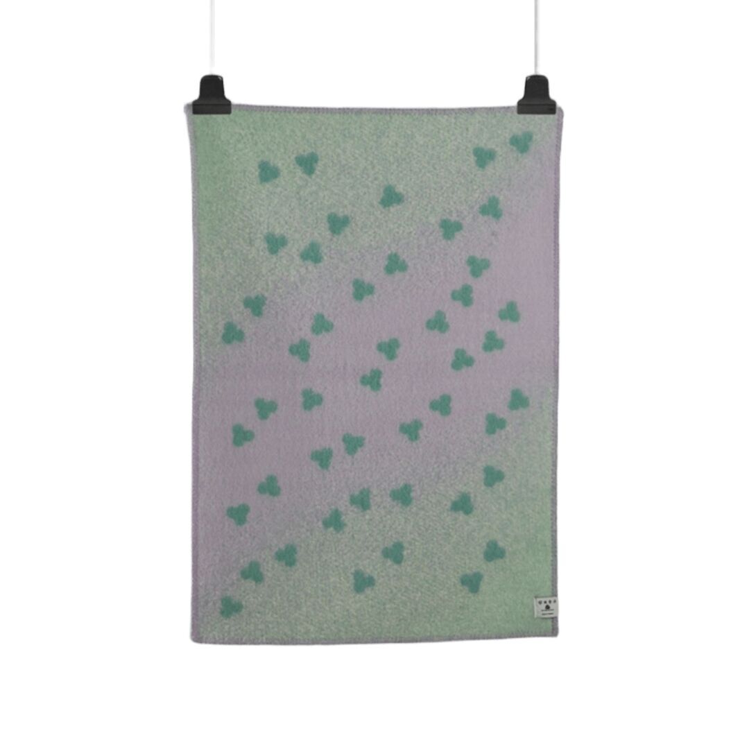 Røros Tweed Røros Tweed Melvin Babydecke 100 x 67 cm Türkis/Lavendel, Standard