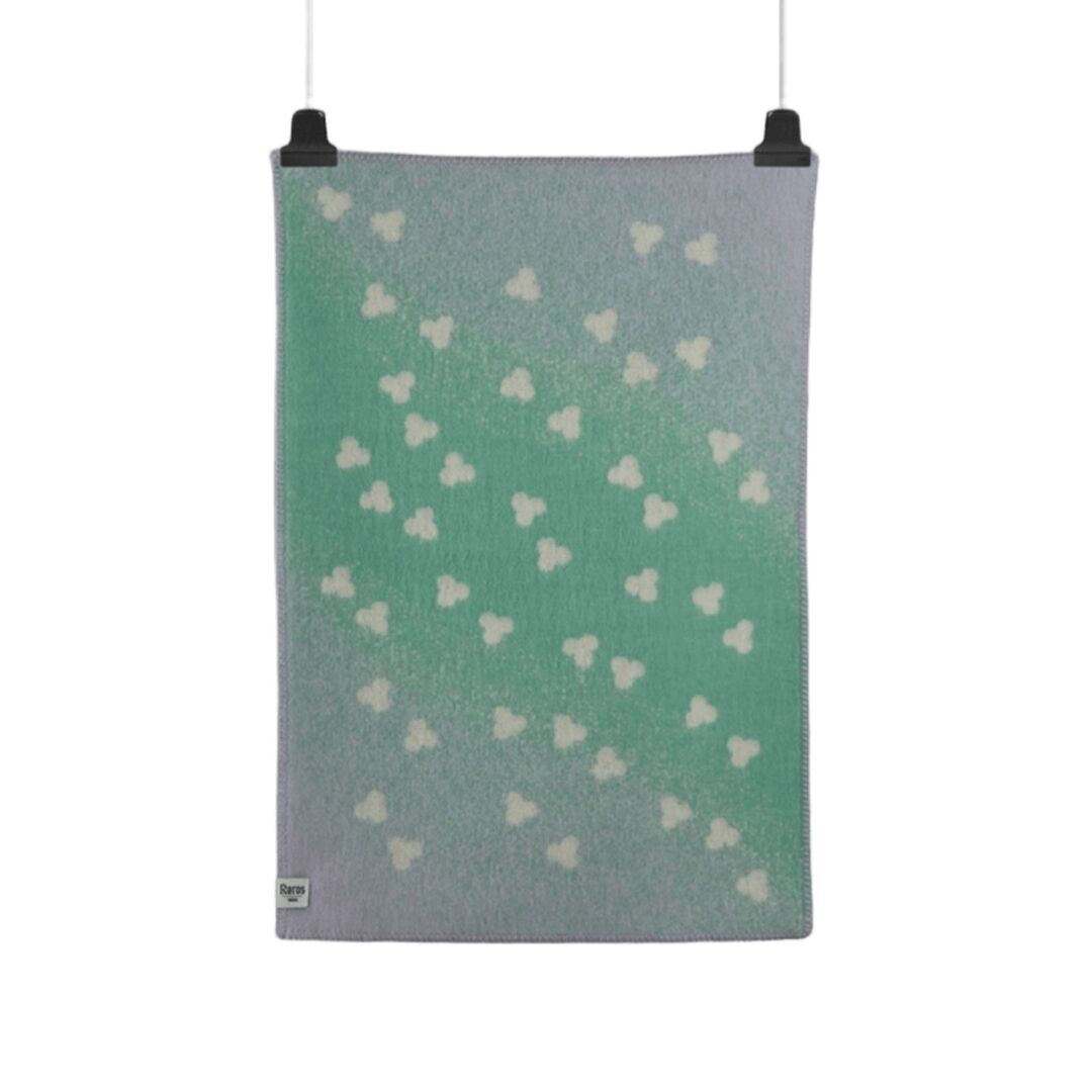 Røros Tweed Røros Tweed Melvin Babydecke 100 x 67 cm Türkis/Lavendel, Standard