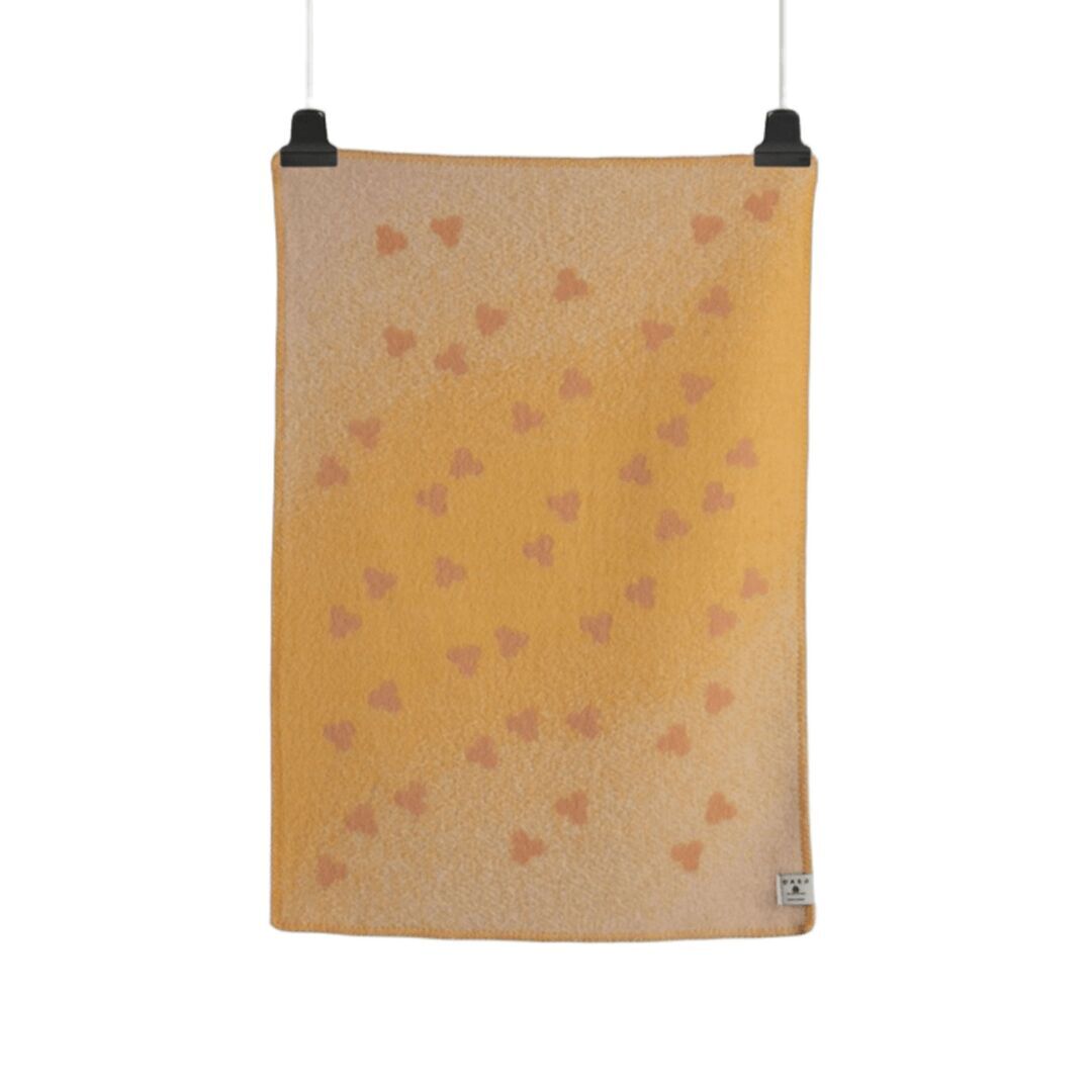Røros Tweed Røros Tweed Melvin Babydecke 100 x 67 cm Hellrosa/Gelb, Standard