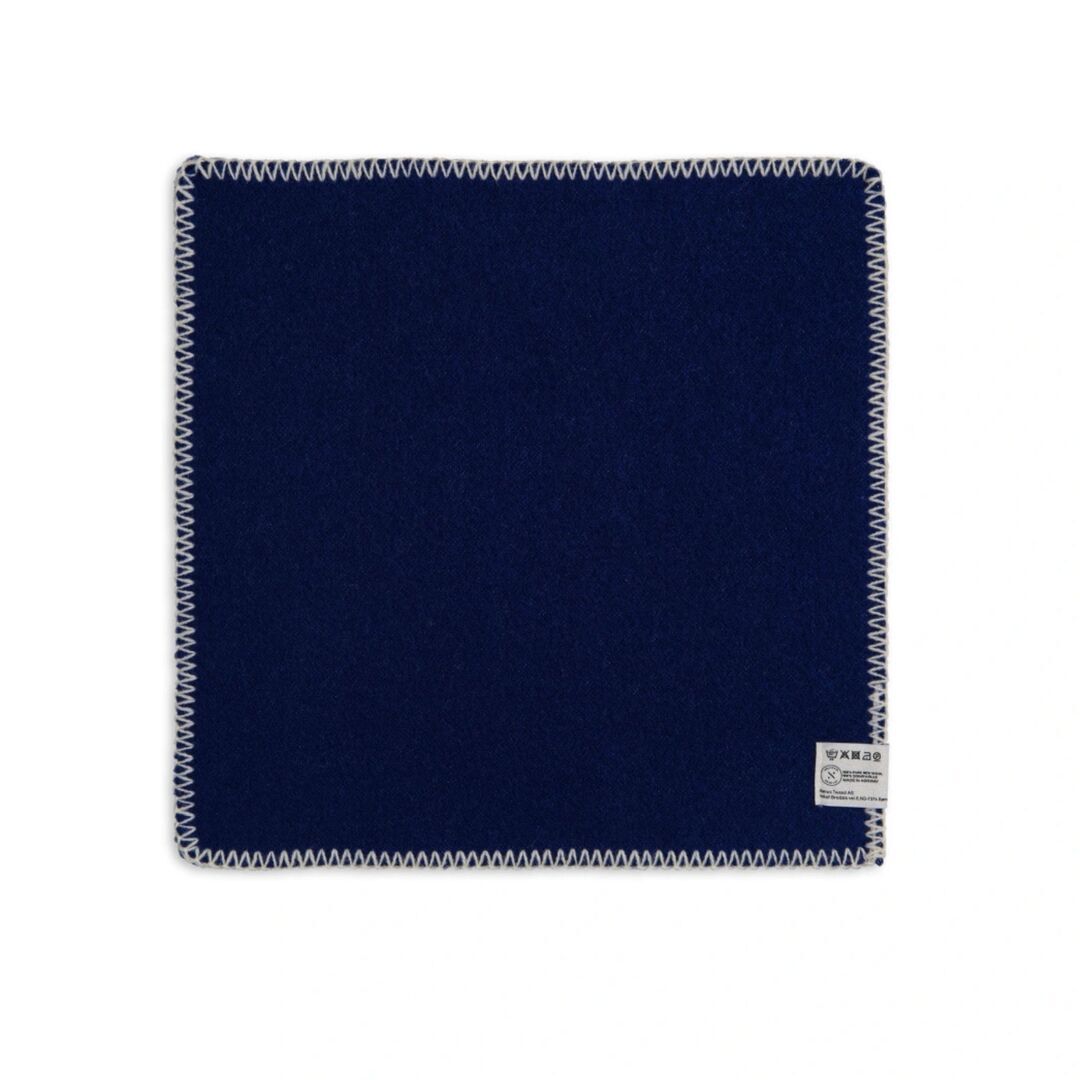 Røros Tweed Sitzkissen aus Lammwolle Stemor im 4er Set von Røros Tweed Tiefblau