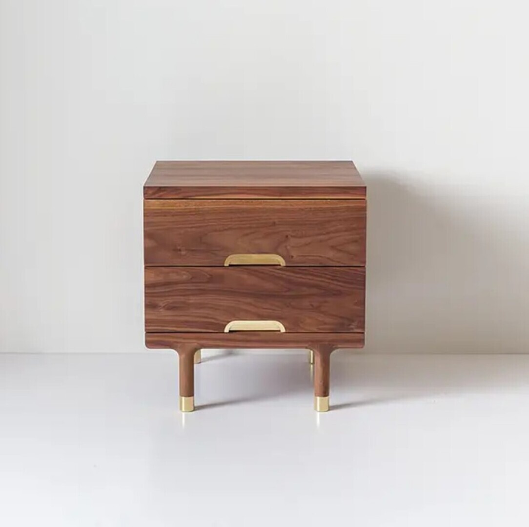 Kalon Simple Side Table Walnut