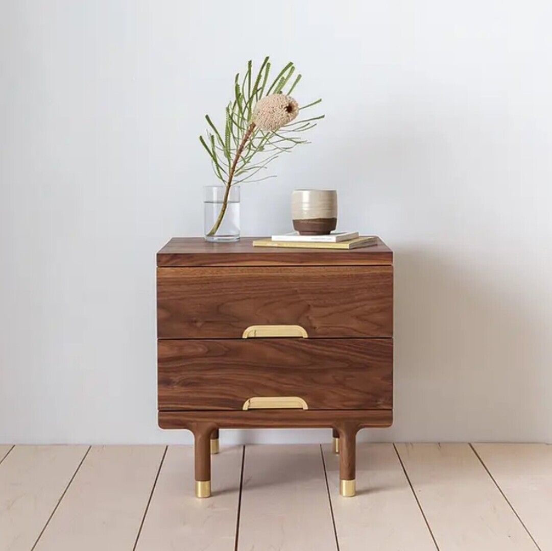 Kalon Simple Side Table Walnut