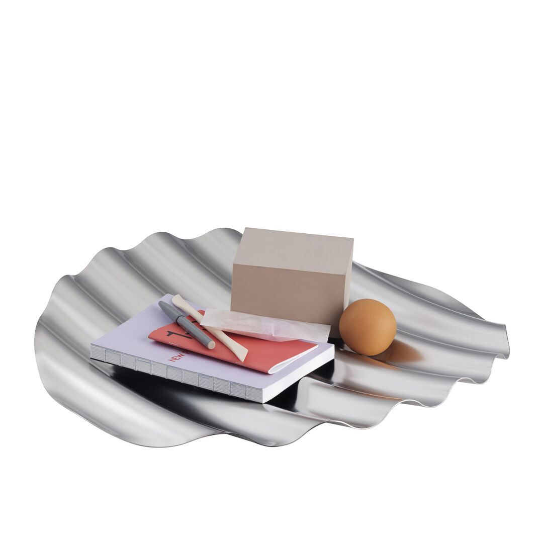 Muuto Tablett Wave von Muuto Stahl
