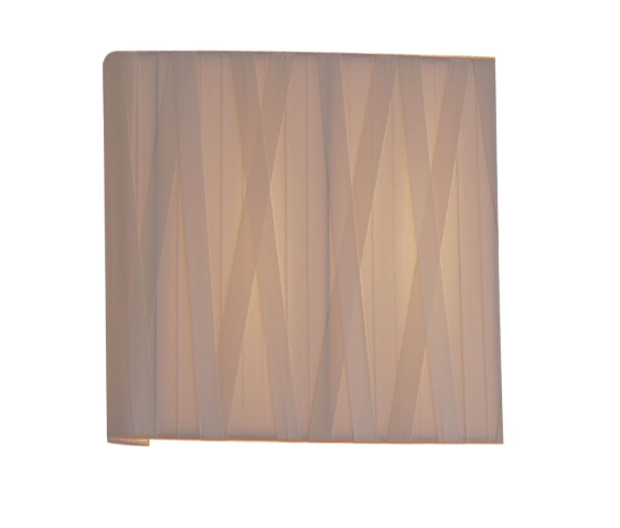 Fambuena Viereckige Dress Wandlampe - Cremeweiss