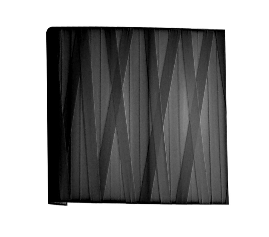 Fambuena Viereckige Dress Wandlampe - Schwarz