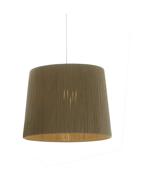 Fambuena Rafia Hängelampe - M - Beige