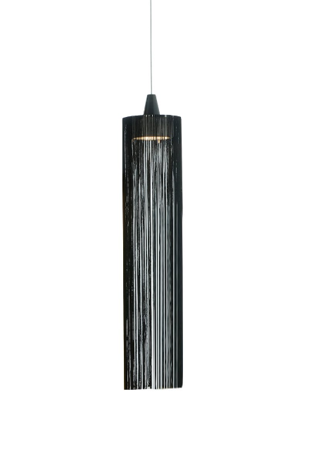Fambuena Swing XL Hängelampe / Baumwolle, Metall - Schwarz