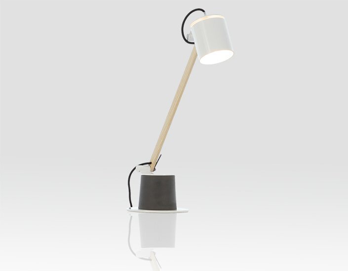 Fambuena Plume Tischlampe - Weiss