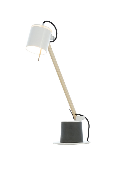 Fambuena Plume Tischlampe - Weiss