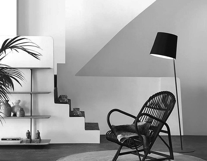 Fambuena Excentrica Essence Stehlampe / Marmor