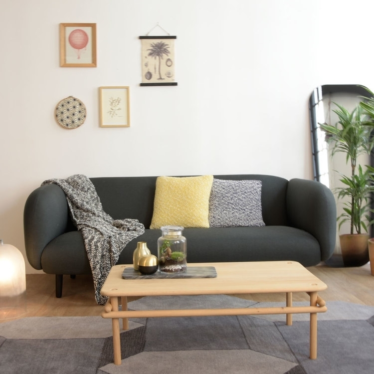 Eno Studio Moïra 3 Seat Sofa - Dark Grey