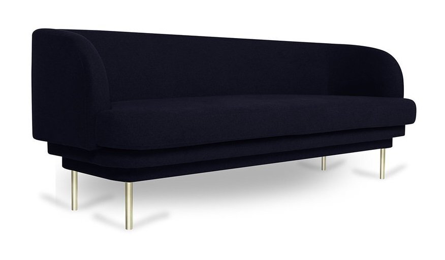 Eno Studio Cornice Sofa Velvet - Night Blue