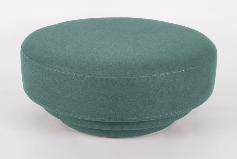 Eno Studio Cornice Pouf - Blue