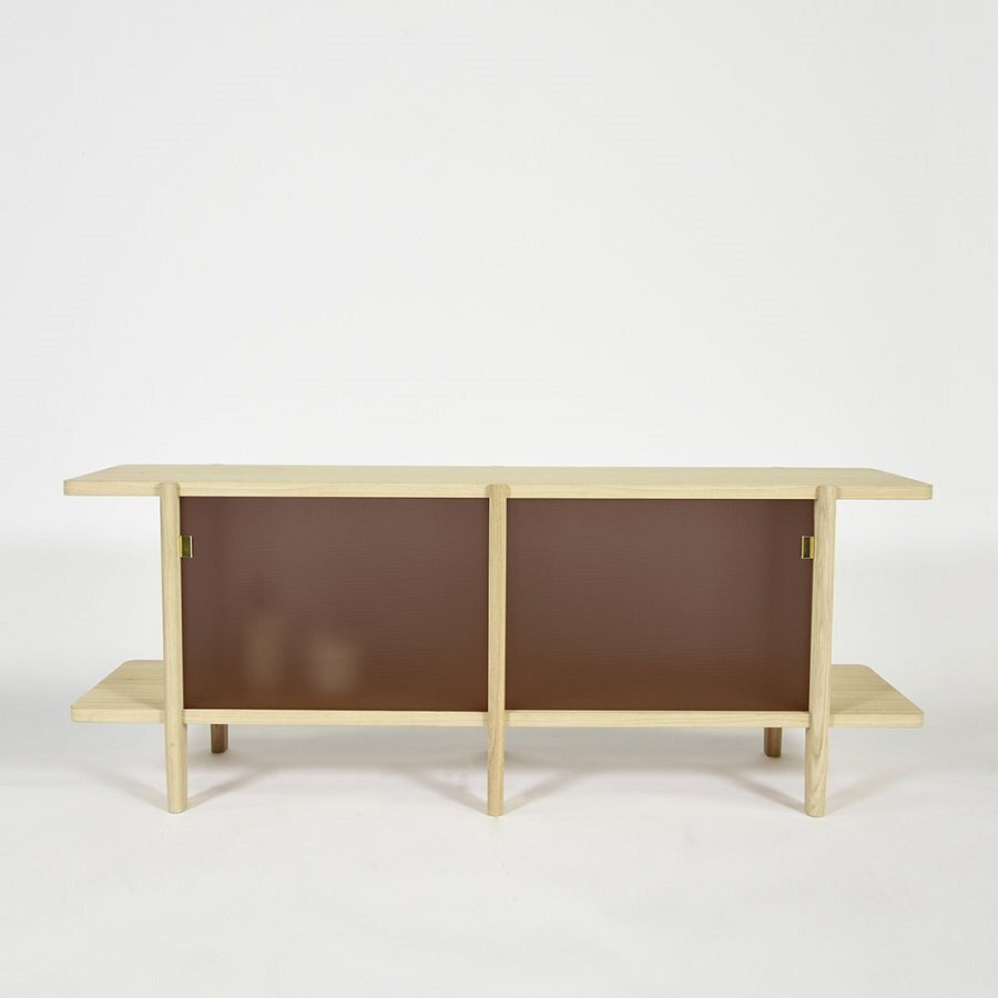 Eno Studio Pavillon Cabinet - Glass Amber Pattern