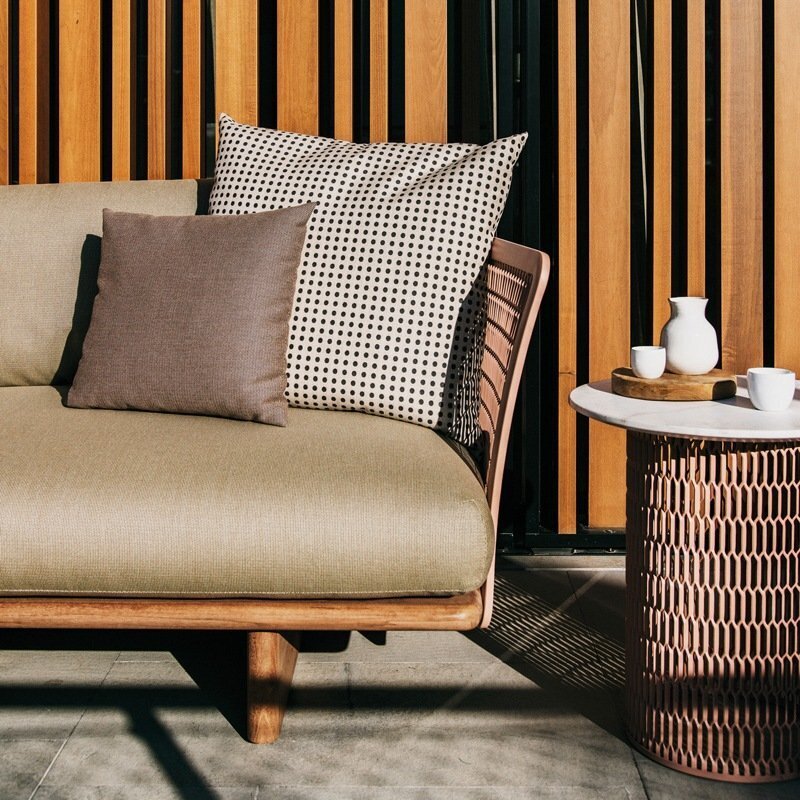 Kettal Mesh Chaiselongue Armlehne Links