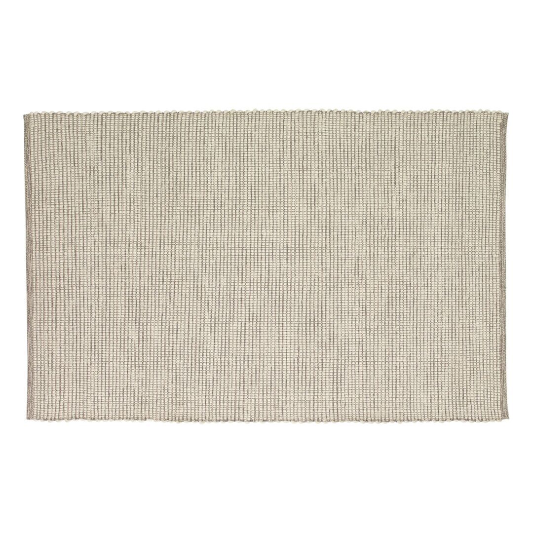 Hübsch  Poppy Teppich gross von Hübsch  Grau/Cremeweiss, Gross