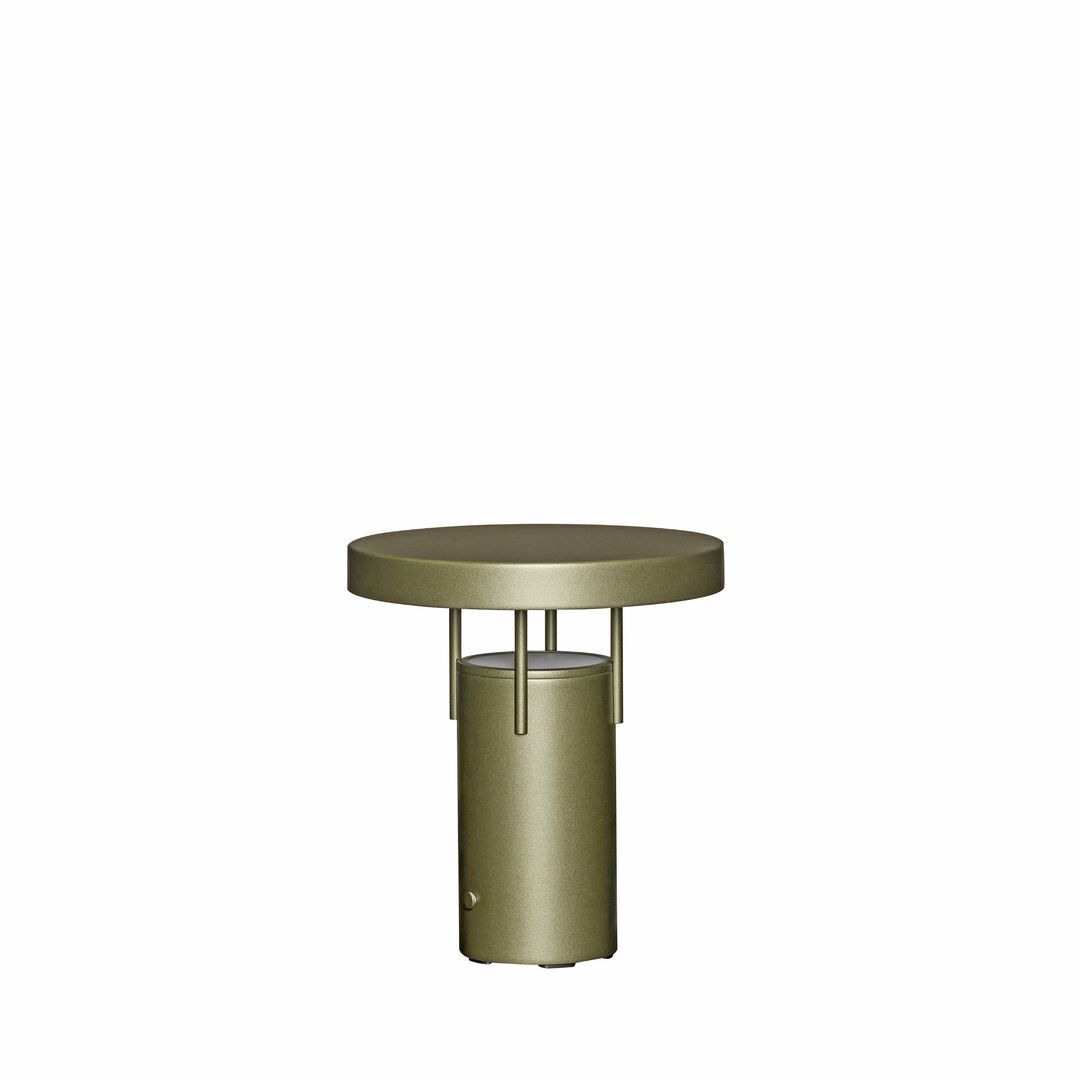 Hübsch  BringMe Tragbare Lampe von Hübsch Metallic Dunkelgrün