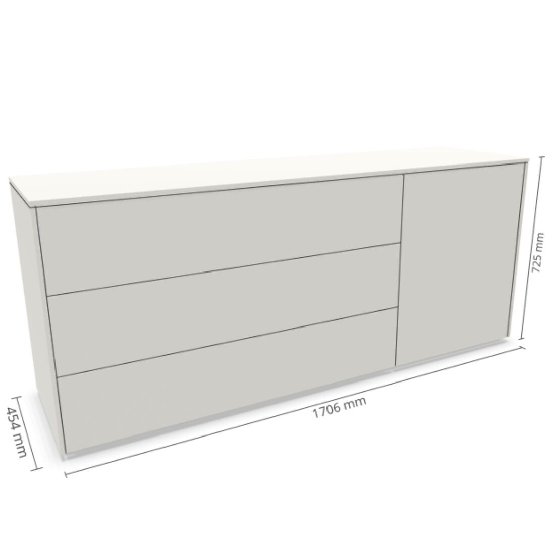 Müller Small Living Sideboard Kombination 1 Aventa von Müller Small Living Weiss