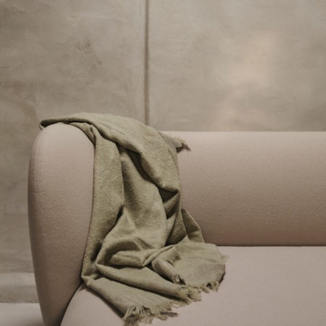 Ferm Living Decke Weaver von Ferm Living  Grey Green